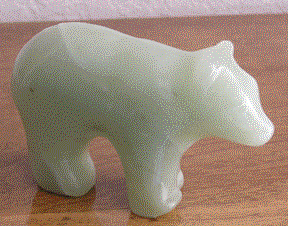 Bear Shaped Carved Stone